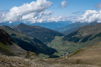 Madrisa Rundtour. Blick vom St. Antönier Joch