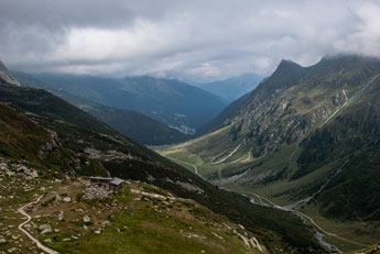 Madrisa Rundtour. Blick vom Schlappiner Joch ins Valzifenztal