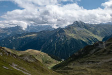 Madrisa Rundtour. Blick vom St. Antönier Joch