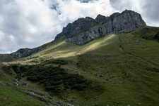 Madrisa Rundtour. Blick zum  St. Antönier Joch