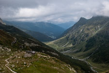 Madrisa Rundtour. Blick vom Schlappiner Joch ins Valzifenztal