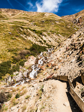 Ötztaler Alpen. Rofental. Plattenbach