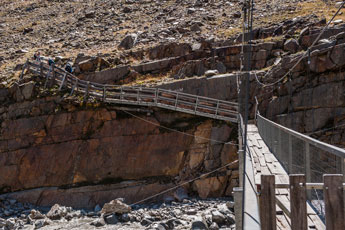 Ötztaler Alpen. Hängebrücke
