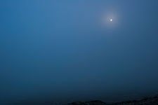 Ötztaler Alpen. Vollmond über dem Hochjoch