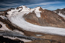 Ötztaler Alpen. Weißkugel und Hintereisferner