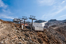 Ötztaler Alpen. Liftanlagen des Skigebiets