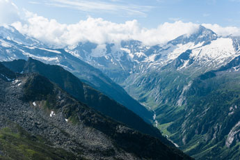 Siebenschneidensteig. Blick ins Stilluptal