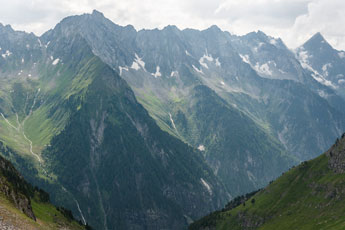 Siebenschneidensteig. Blick von Nofertensschneide