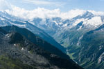 Siebenschneidensteig. Blick ins Stilluptal