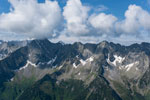 Siebenschneidensteig. Berge westlich Stilluptal