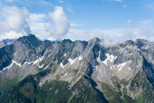 Siebenschneidensteig. Berge westlich Stilluptal