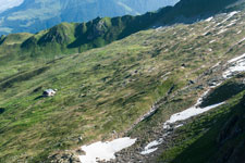 Siebenschneidensteig. Blick vom Toreggenkopf