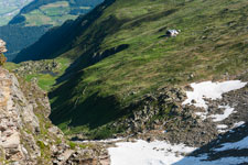 Siebenschneidensteig. Blick vom Toreggenkopf