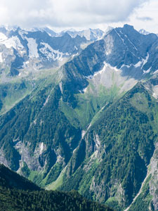 Siebenschneidensteig. Blick von Sonnwand