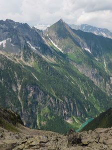 Siebenschneidensteig. Blick ins Stilluptal