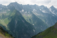 Siebenschneidensteig. Blick von Nofertensschneide