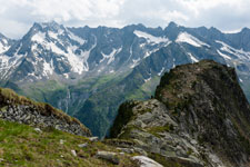 Siebenschneidensteig. Blick von Nofertensschneide