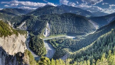 Blick in die Rheinschlucht